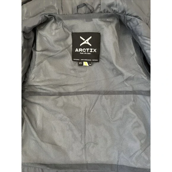 Arctix Kids Stream Rain Jacket Windbreaker HoodedWater Weatherproof Unisex Grey - Picture 12 of 16